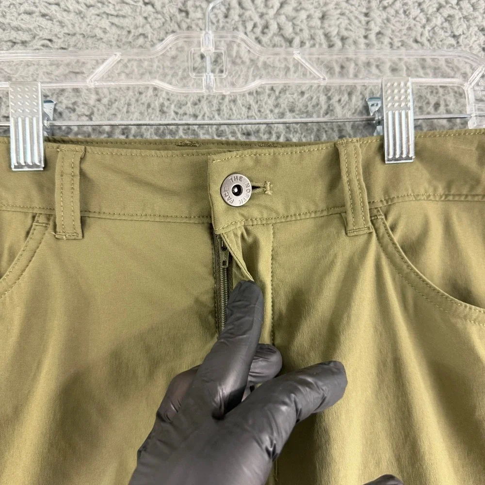 The North Face‎ Hiking Pants Mens 34 Green Nylon Stretch Straight Leg Outdoor